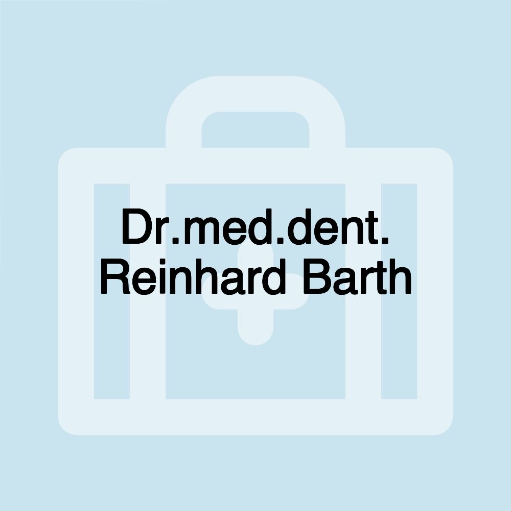 Dr.med.dent. Reinhard Barth