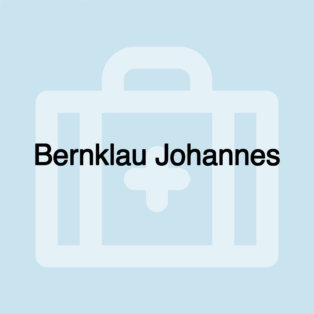 Bernklau Johannes