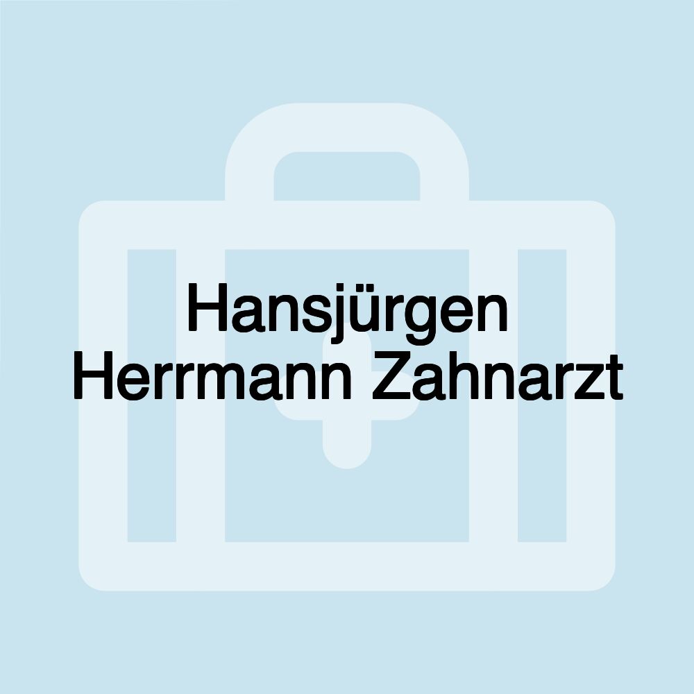 Hansjürgen Herrmann Zahnarzt