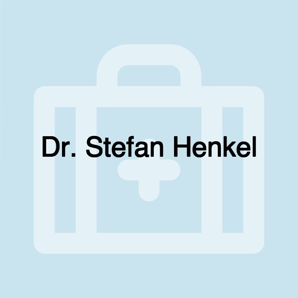 Dr. Stefan Henkel