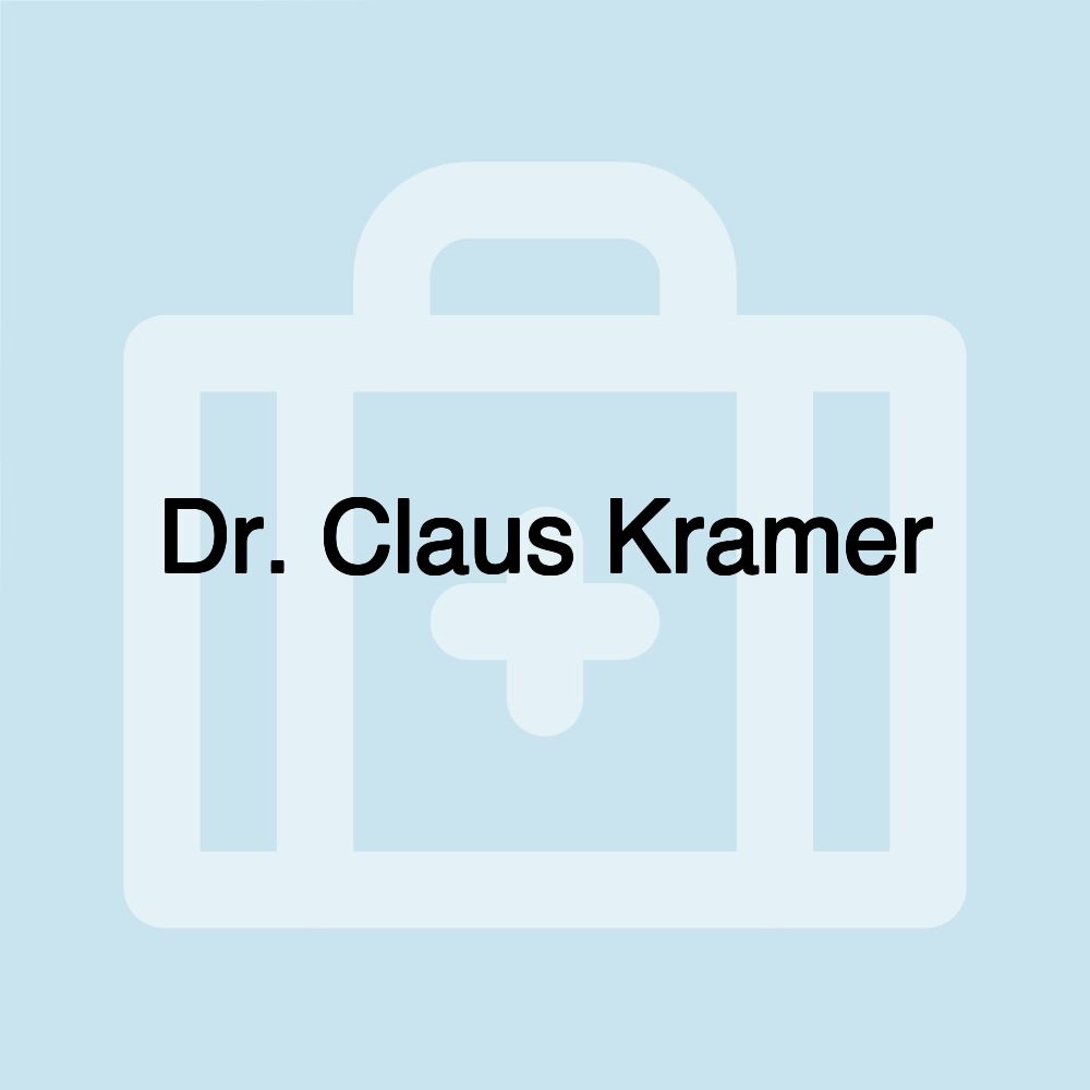 Dr. Claus Kramer