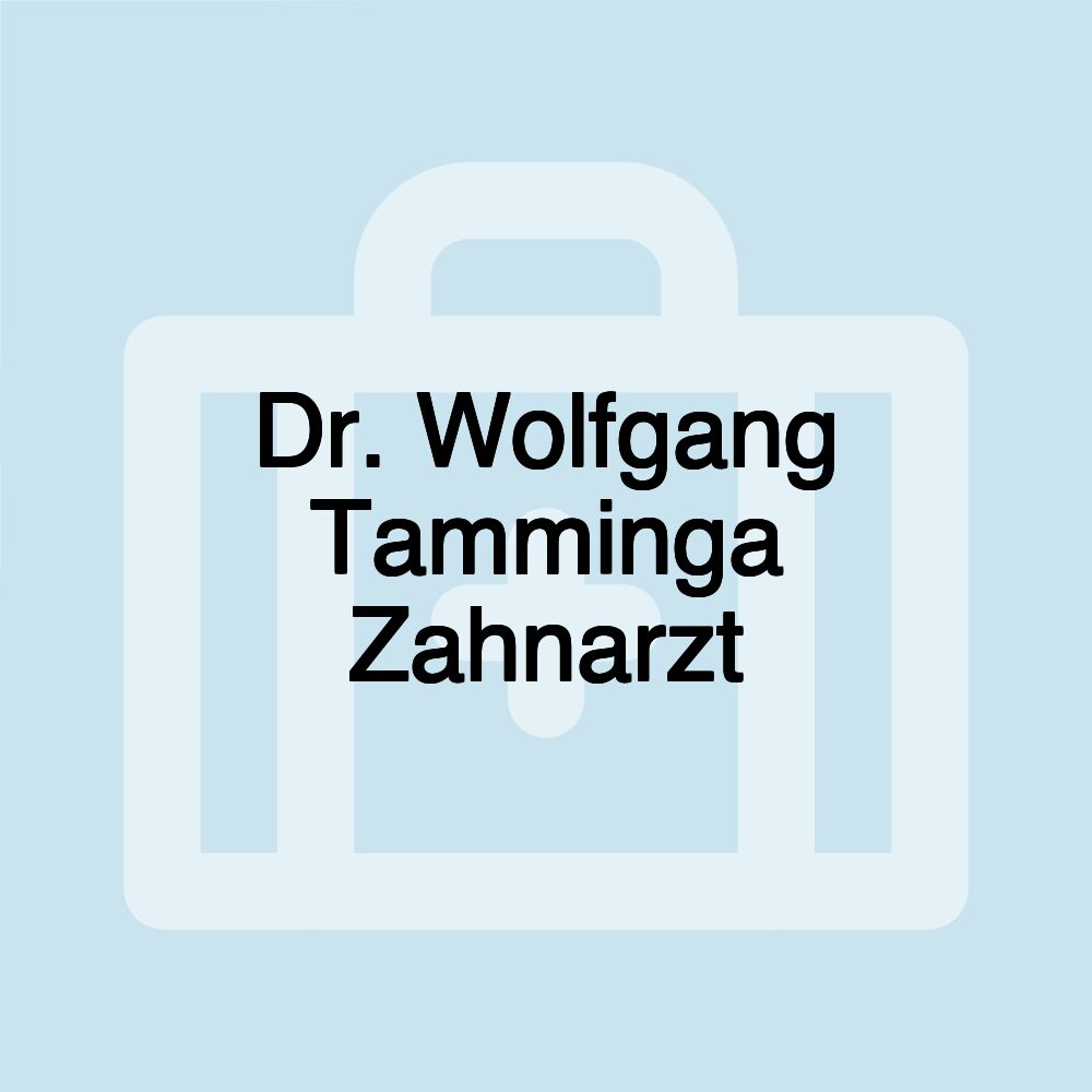 Dr. Wolfgang Tamminga Zahnarzt