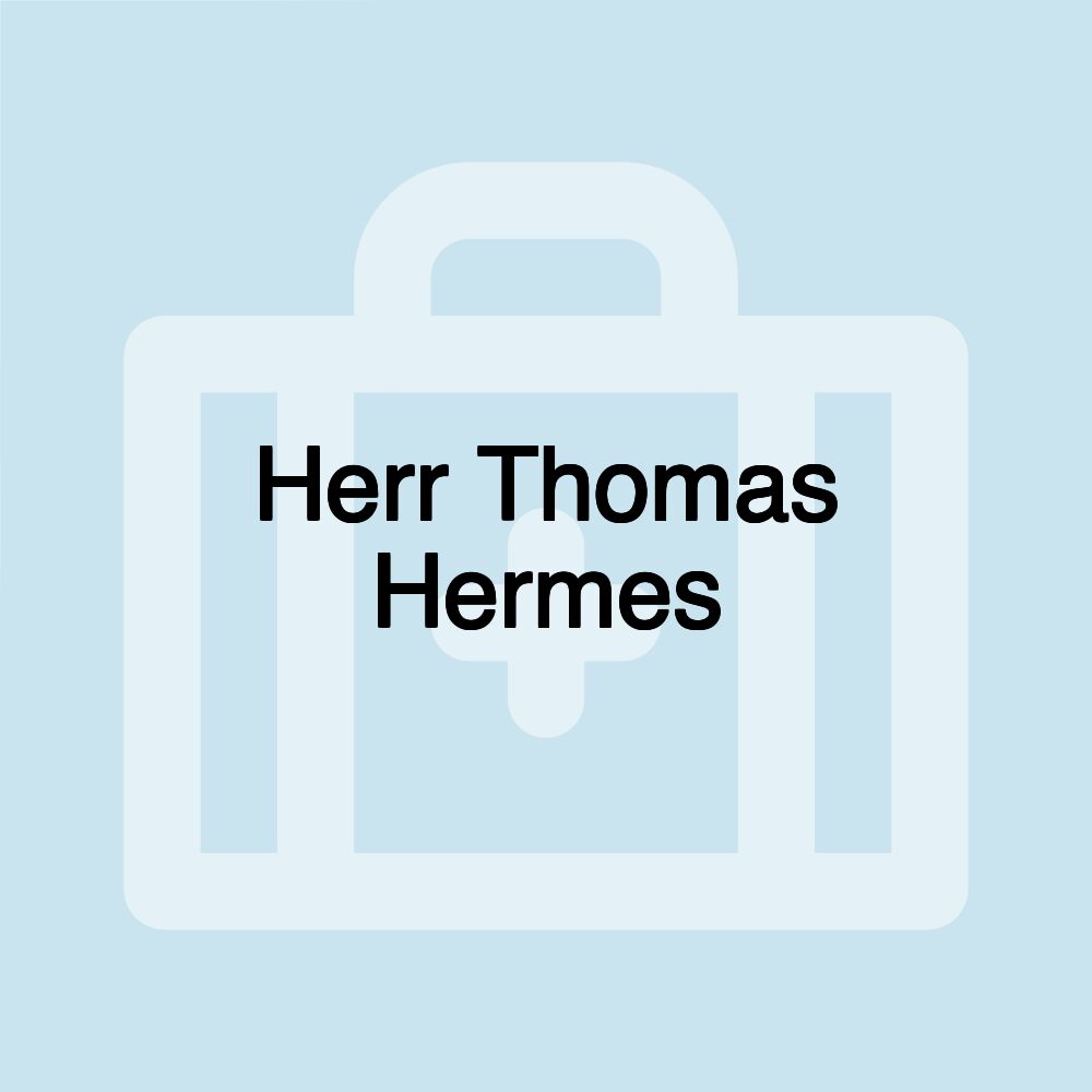 Herr Thomas Hermes