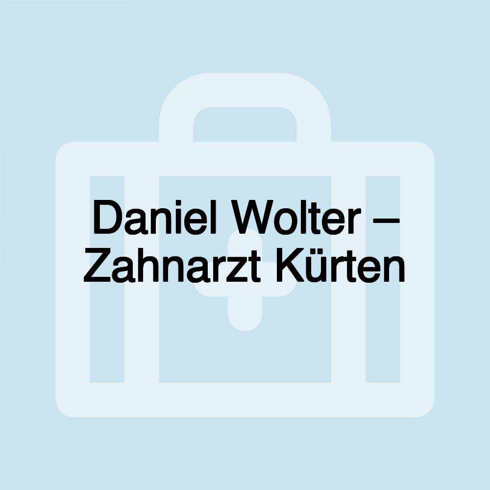 Daniel Wolter – Zahnarzt Kürten