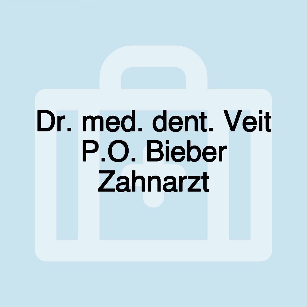 Dr. med. dent. Veit P.O. Bieber Zahnarzt