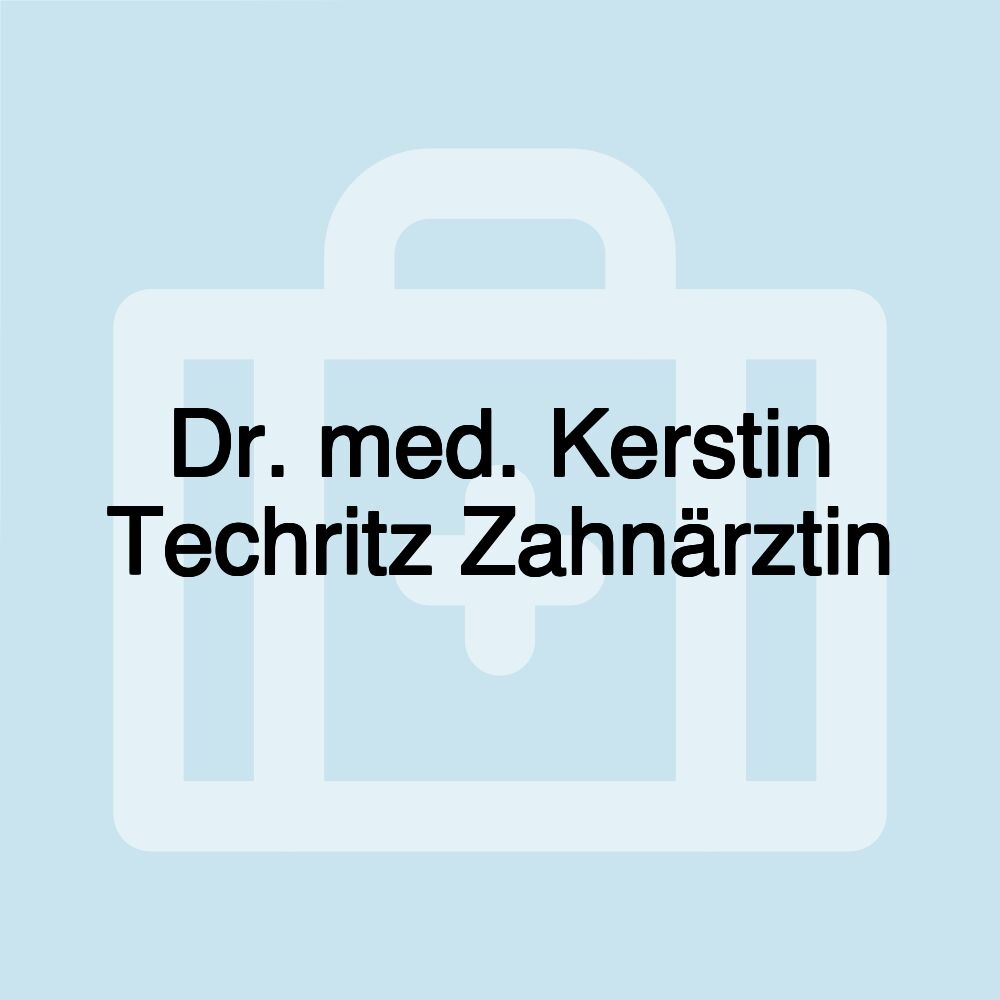 Dr. med. Kerstin Techritz Zahnärztin