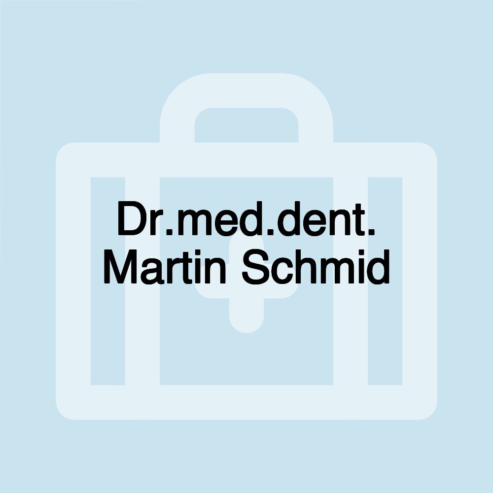 Dr.med.dent. Martin Schmid