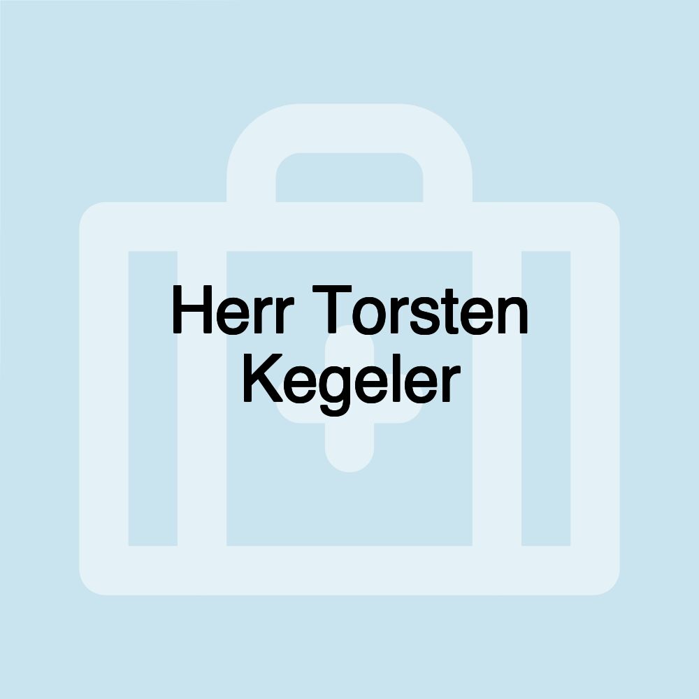 Herr Torsten Kegeler