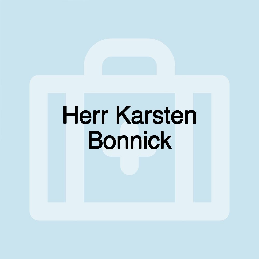 Herr Karsten Bonnick