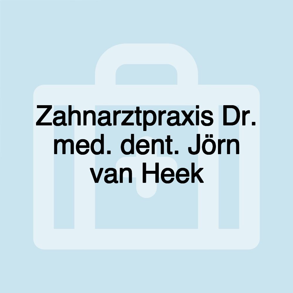 Zahnarztpraxis Dr. med. dent. Jörn van Heek