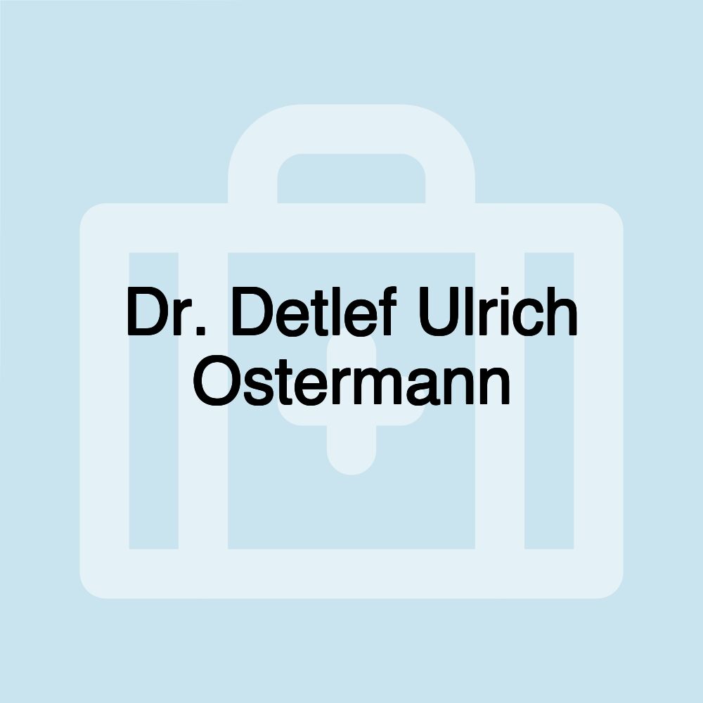 Dr. Detlef Ulrich Ostermann