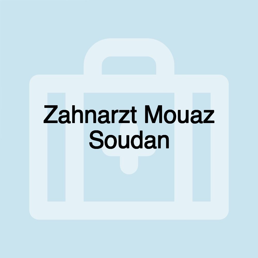 Zahnarzt Mouaz Soudan