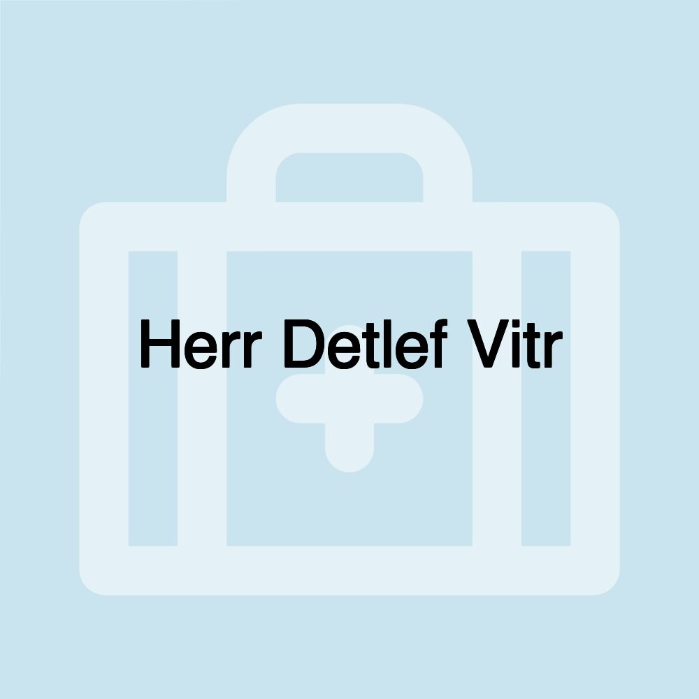 Herr Detlef Vitr