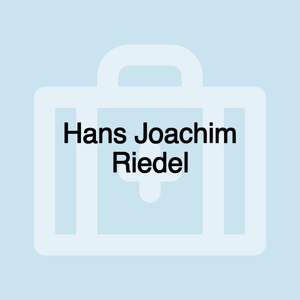 Hans Joachim Riedel