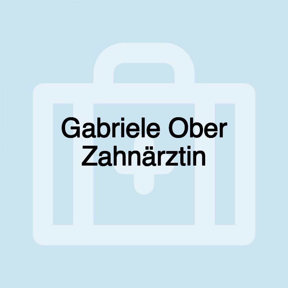 Gabriele Ober Zahnärztin