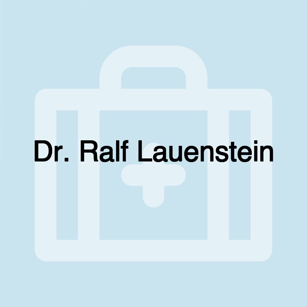 Dr. Ralf Lauenstein