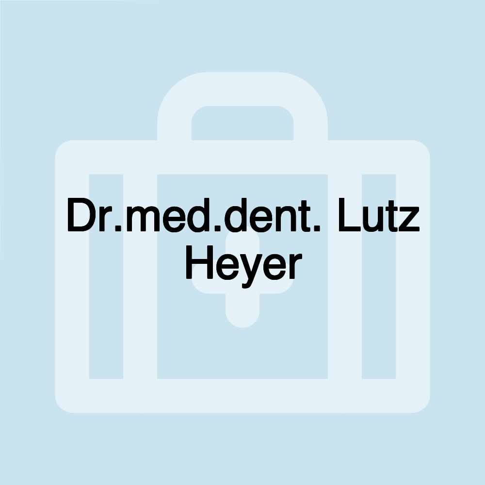 Dr.med.dent. Lutz Heyer