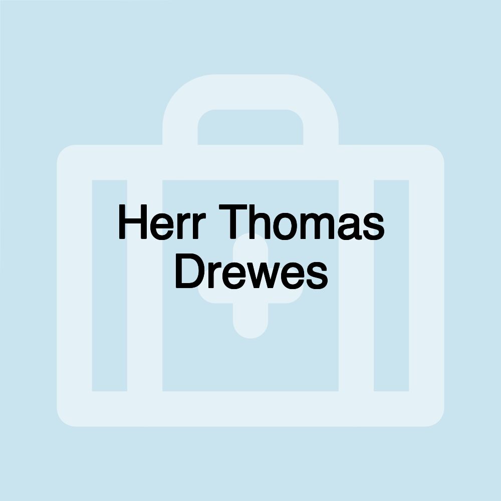 Herr Thomas Drewes