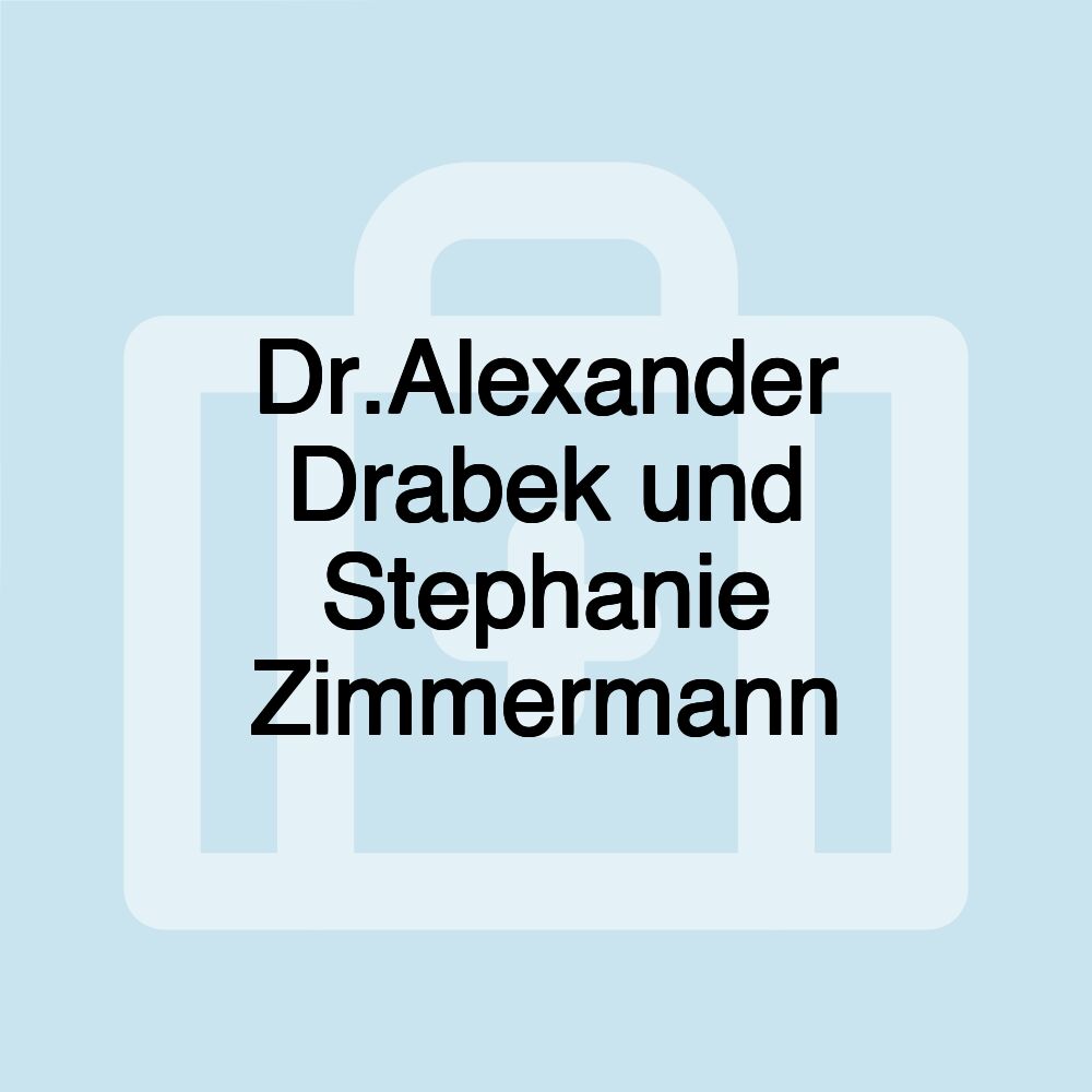 Dr.Alexander Drabek und Stephanie Zimmermann