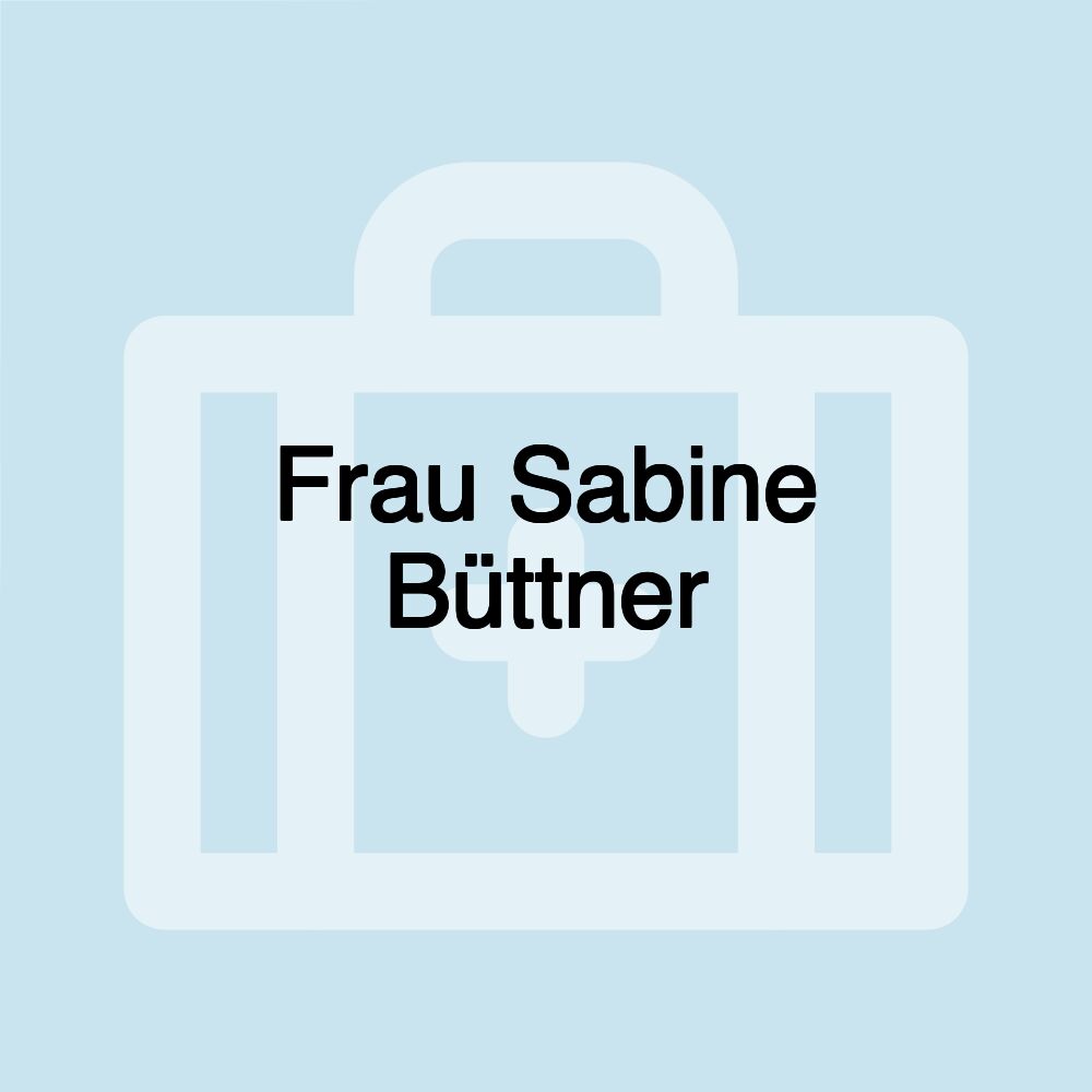 Frau Sabine Büttner