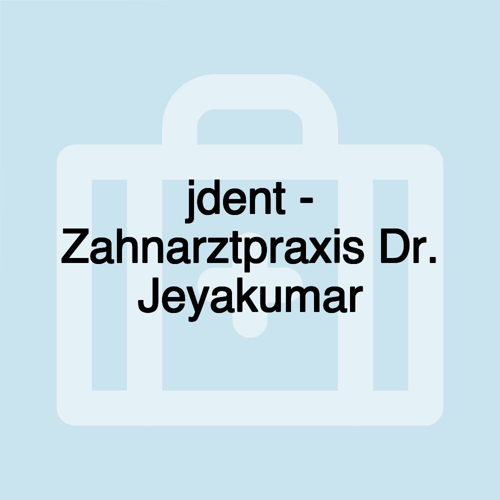 jdent - Zahnarztpraxis Dr. Jeyakumar