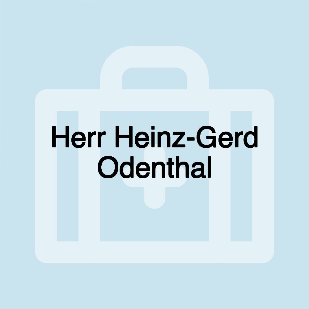 Herr Heinz-Gerd Odenthal