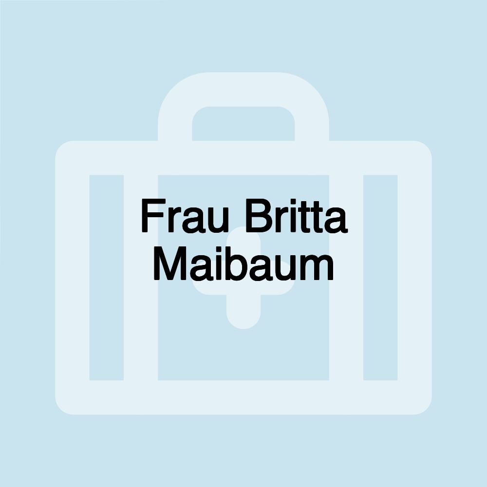 Frau Britta Maibaum