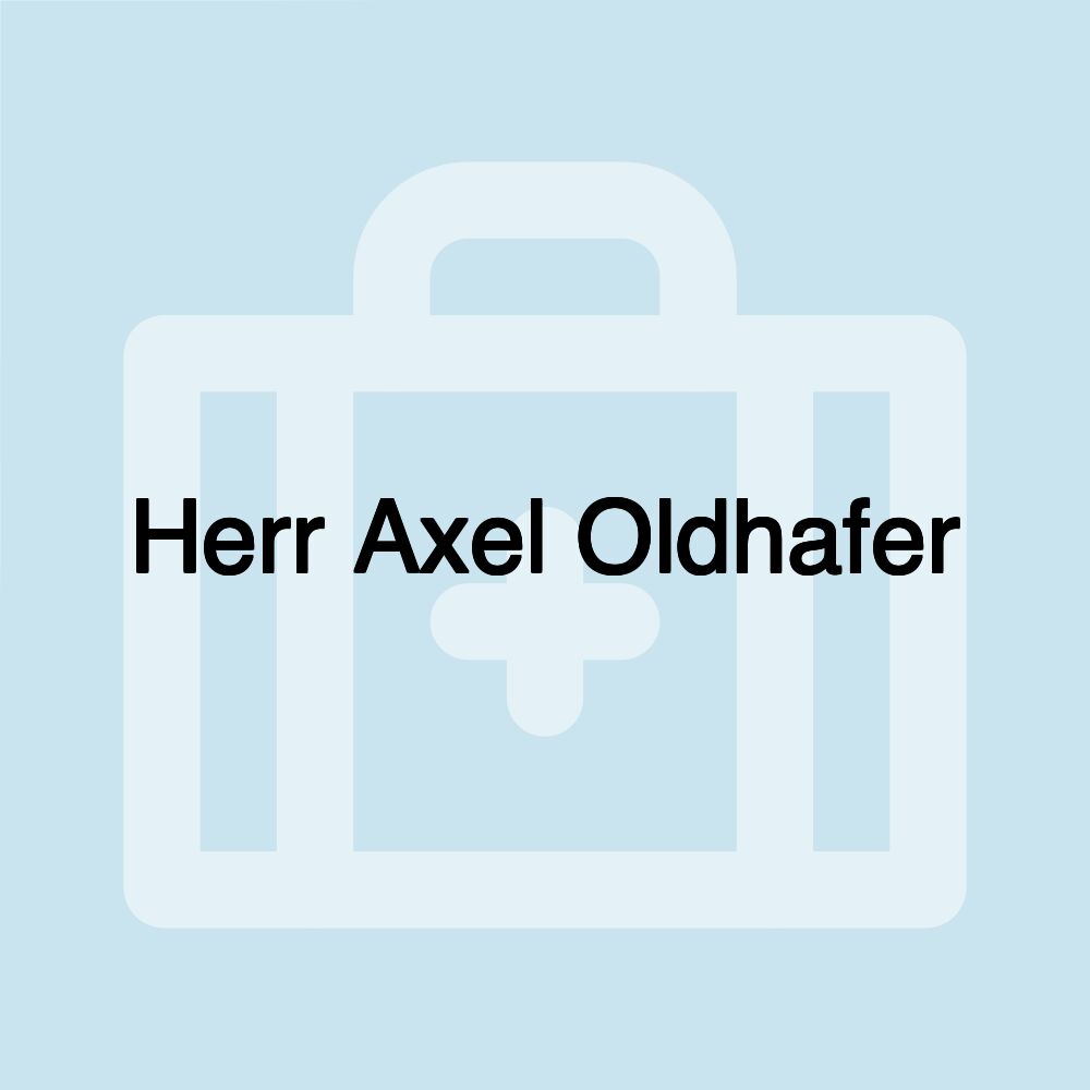 Herr Axel Oldhafer