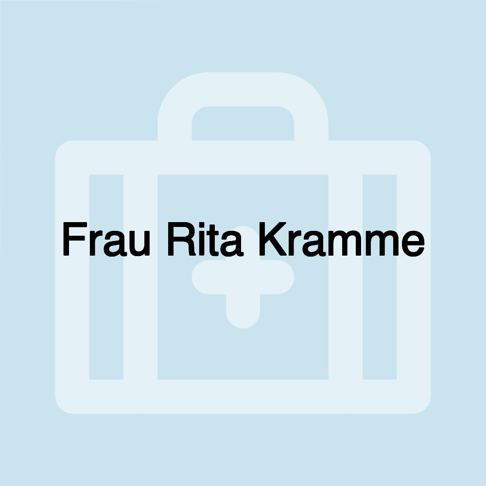 Frau Rita Kramme