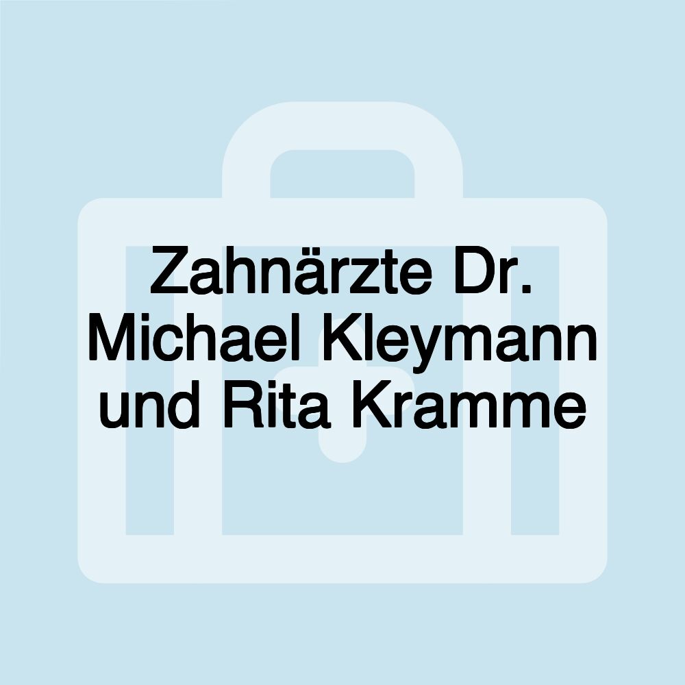 Zahnärzte Dr. Michael Kleymann und Rita Kramme