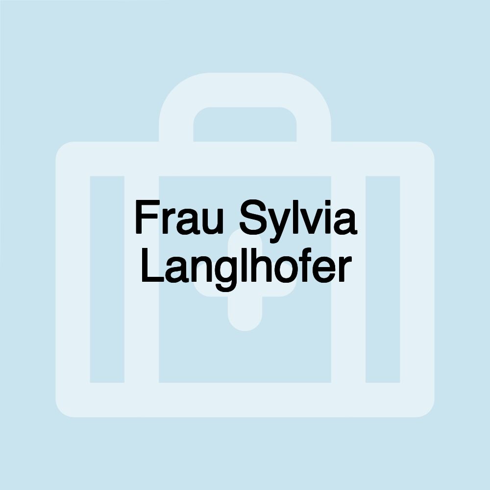 Frau Sylvia Langlhofer