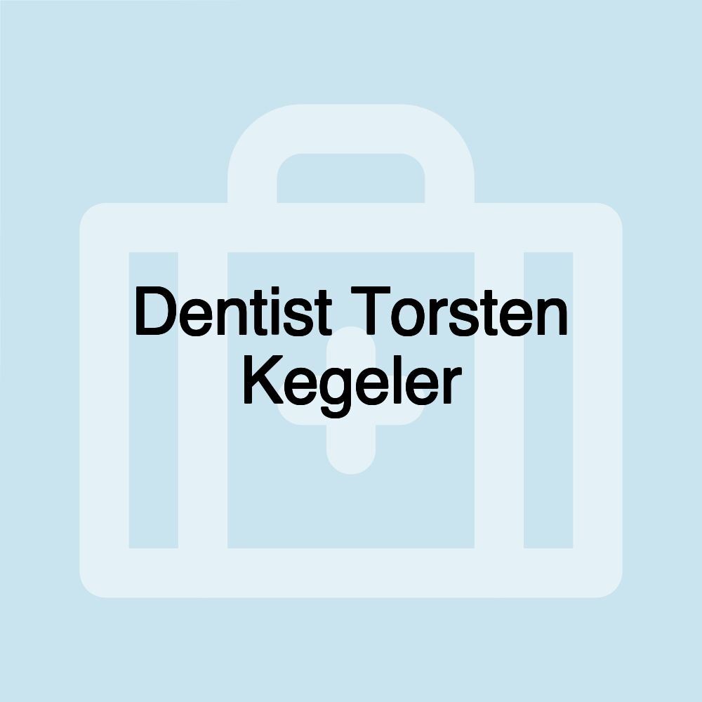 Dentist Torsten Kegeler