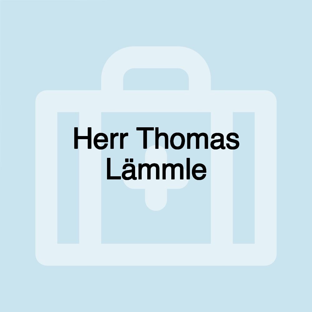 Herr Thomas Lämmle