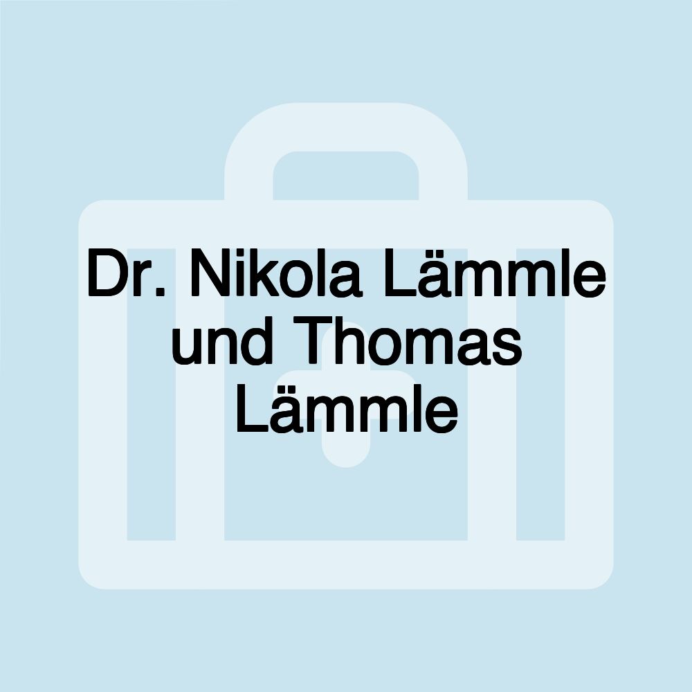 Dr. Nikola Lämmle und Thomas Lämmle