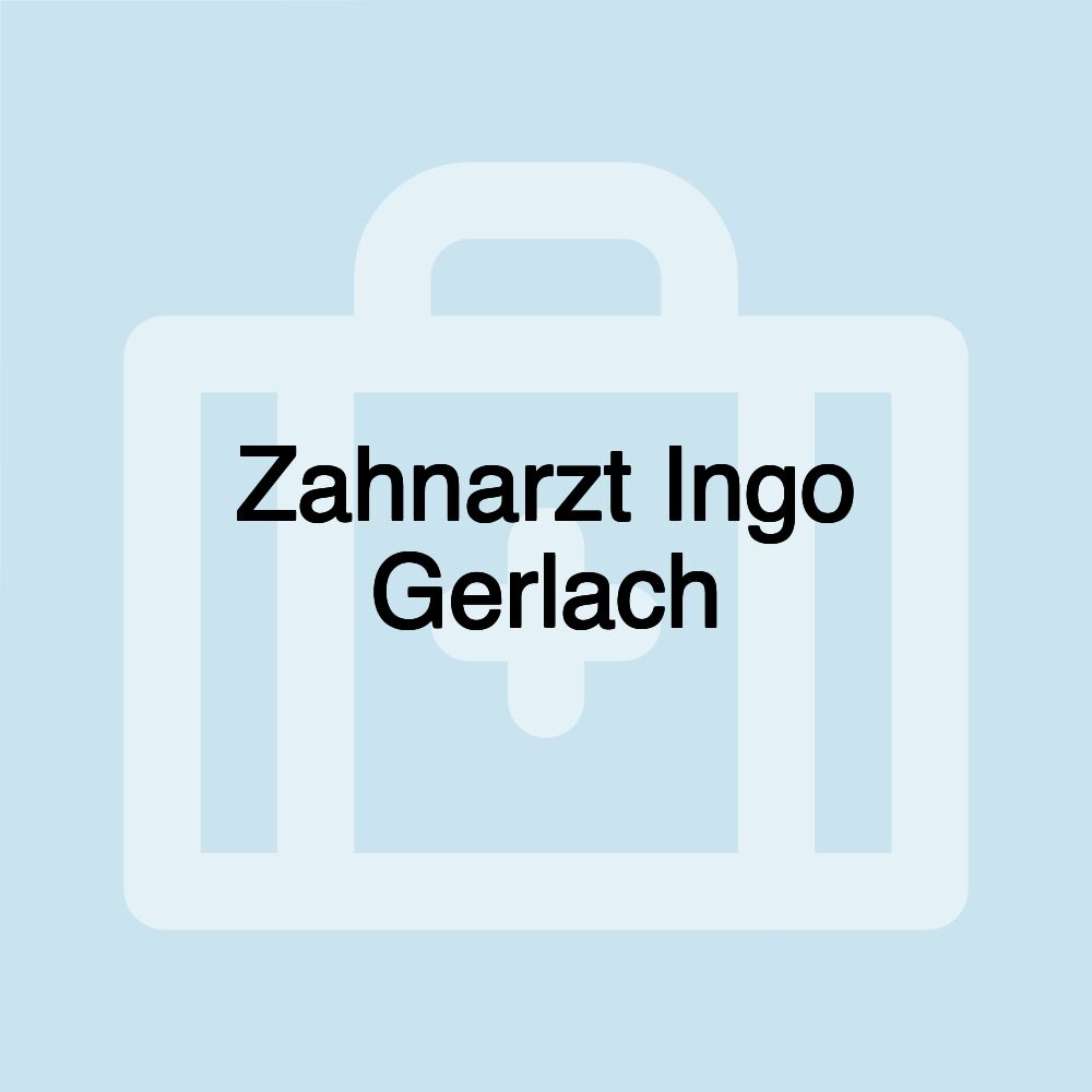 Zahnarzt Ingo Gerlach