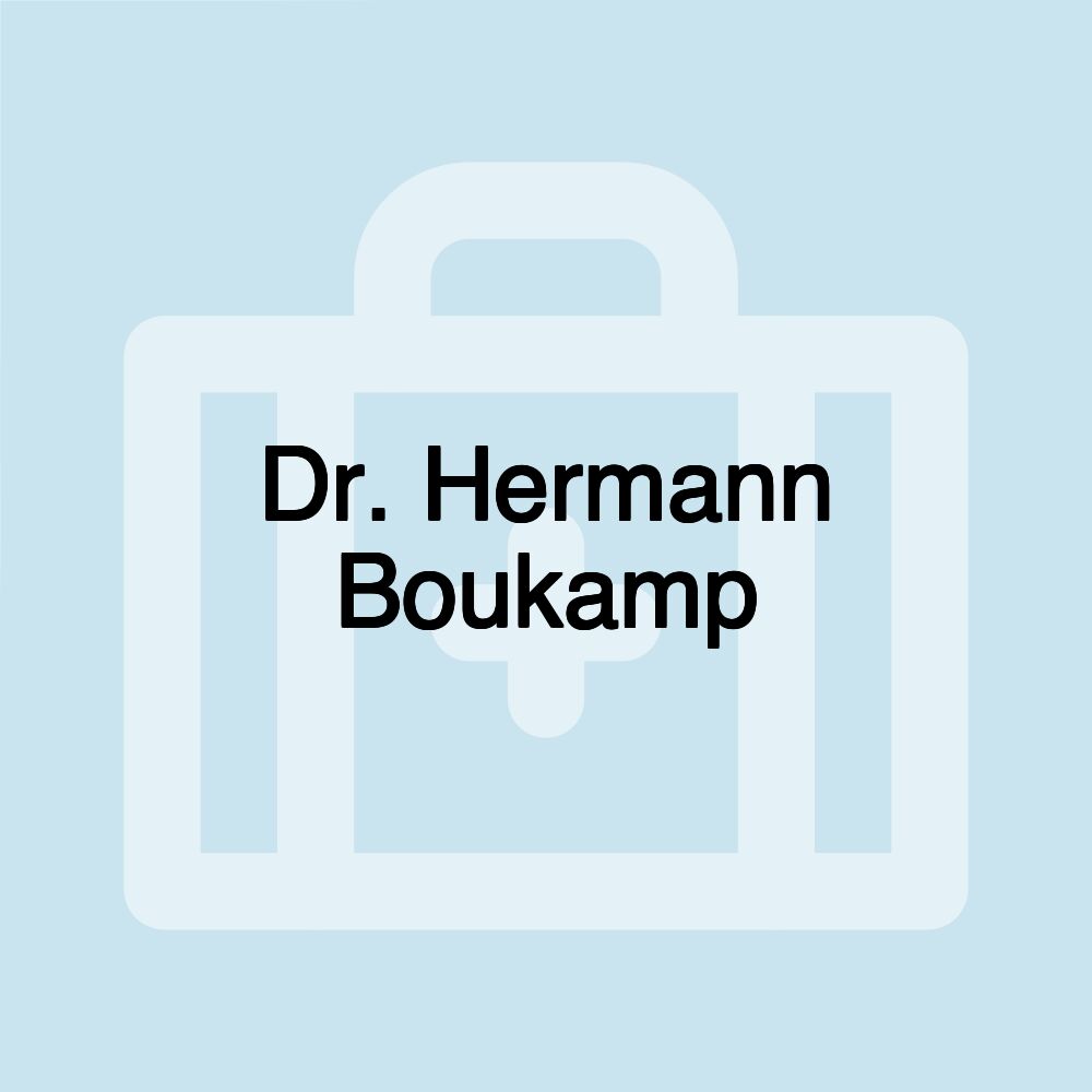 Dr. Hermann Boukamp