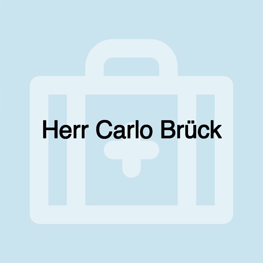 Herr Carlo Brück