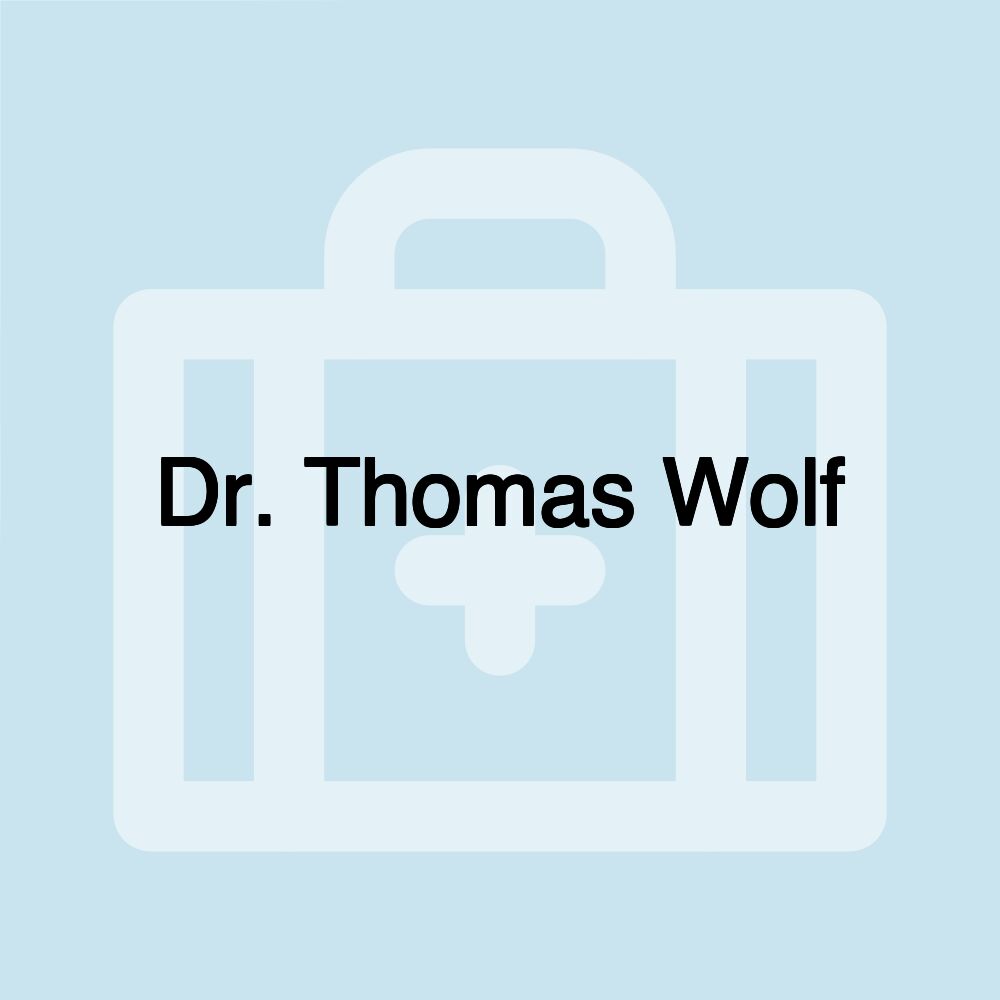 Dr. Thomas Wolf