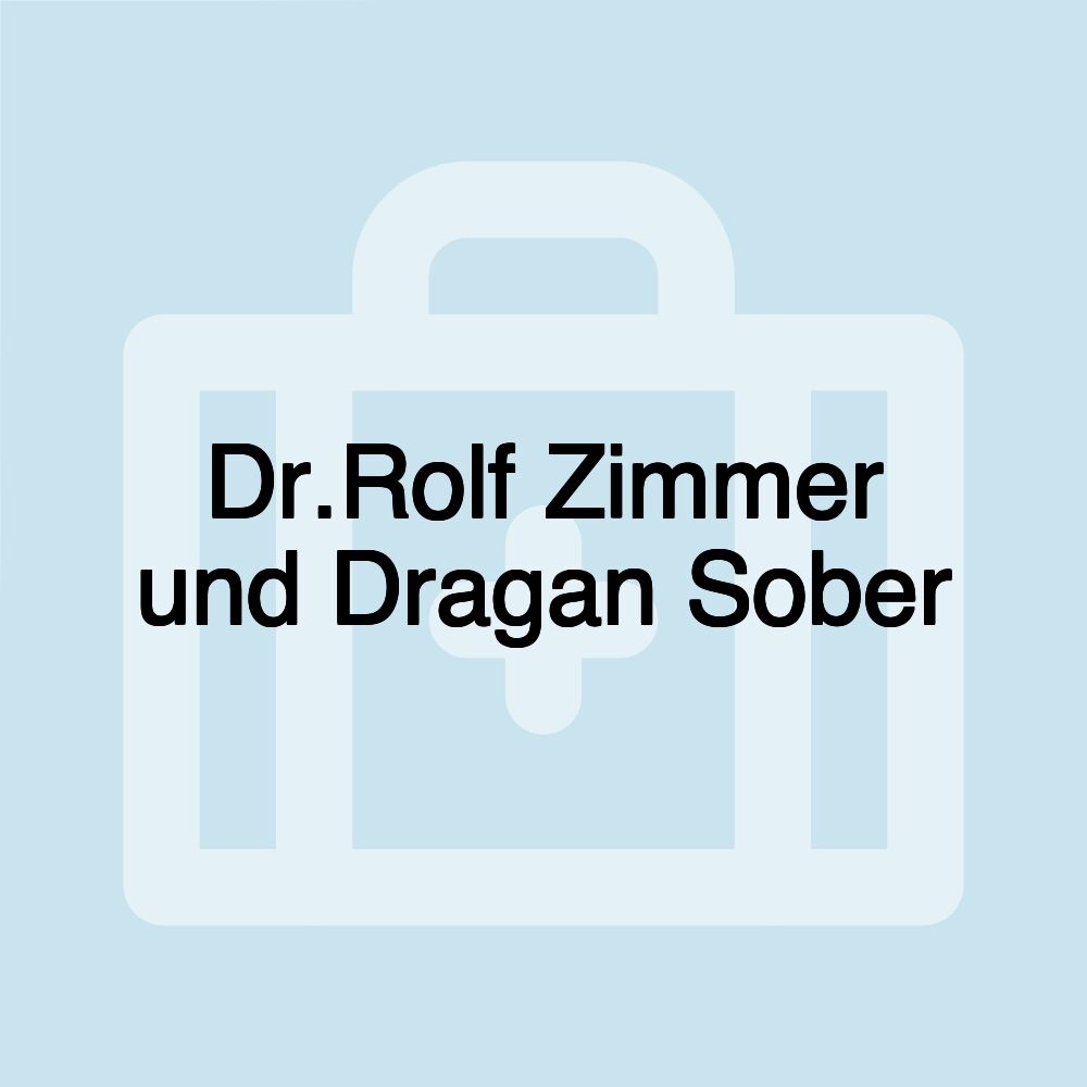 Dr.Rolf Zimmer und Dragan Sober