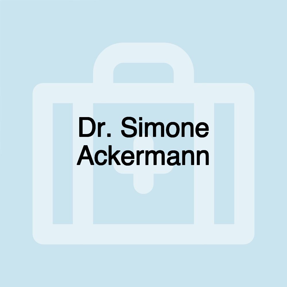 Dr. Simone Ackermann