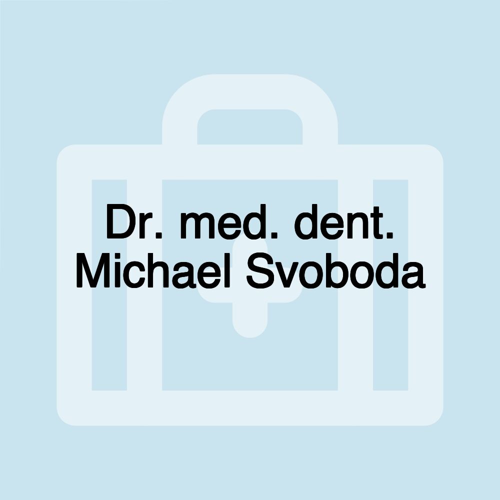 Dr. med. dent. Michael Svoboda