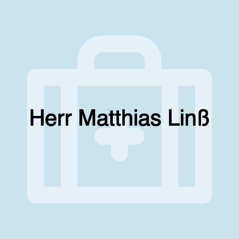 Herr Matthias Linß