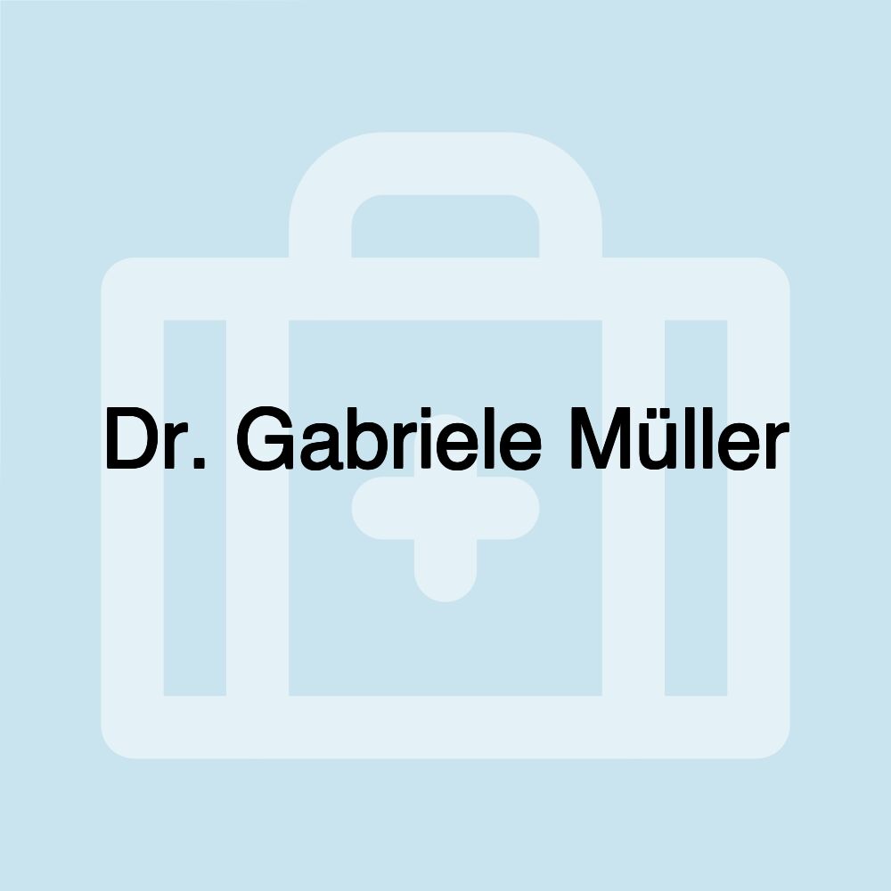 Dr. Gabriele Müller