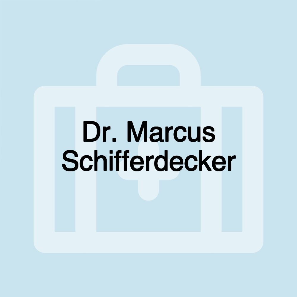 Dr. Marcus Schifferdecker