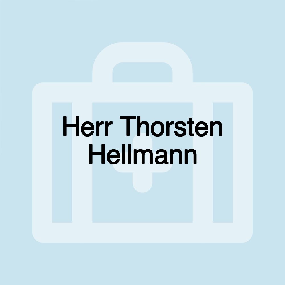 Herr Thorsten Hellmann