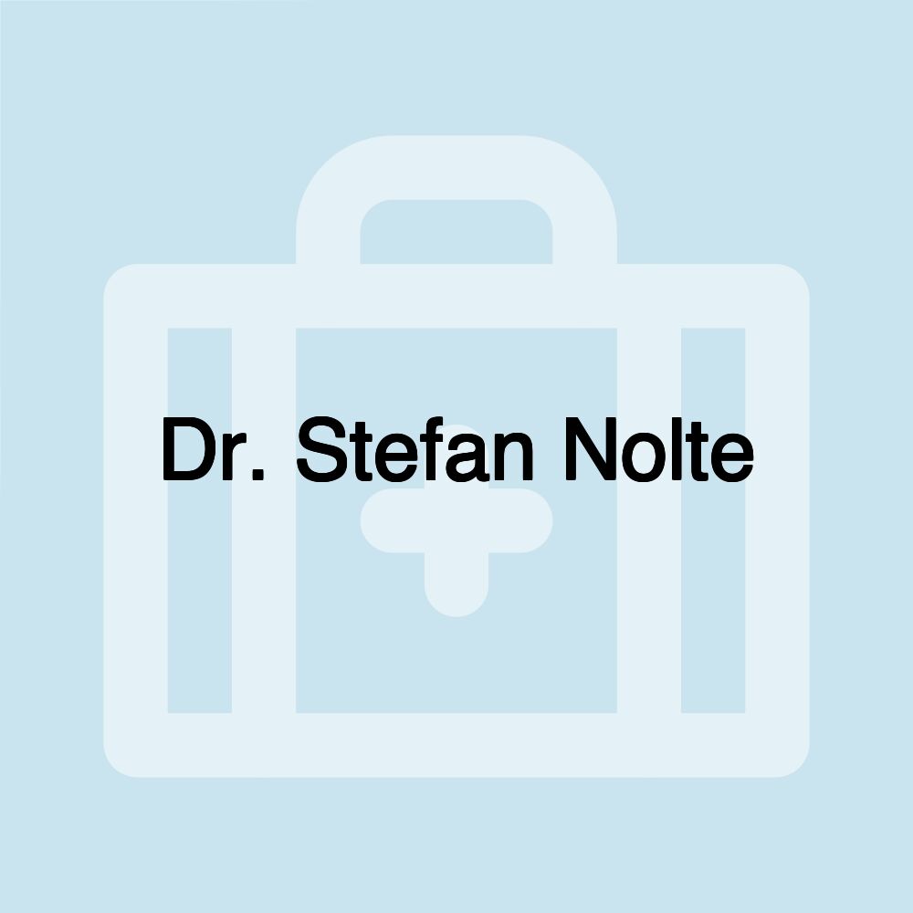 Dr. Stefan Nolte