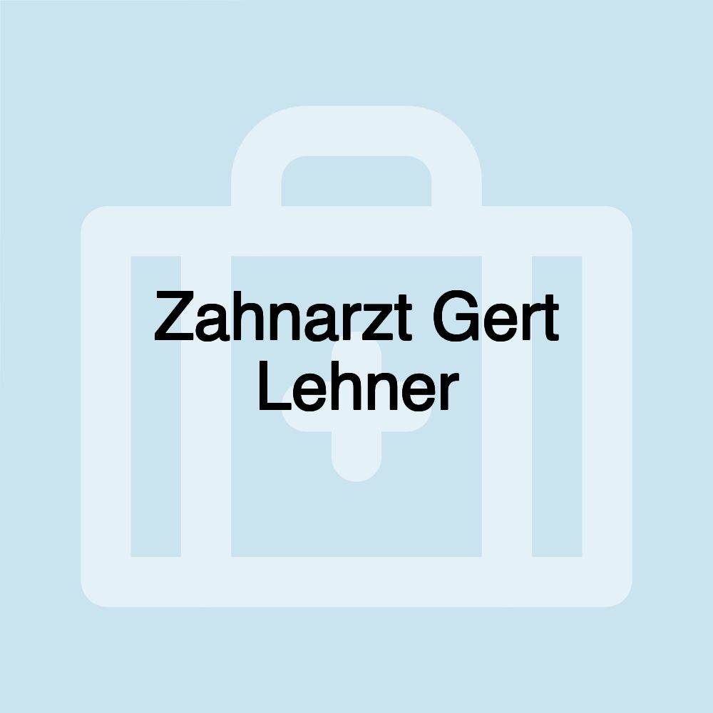 Zahnarzt Gert Lehner