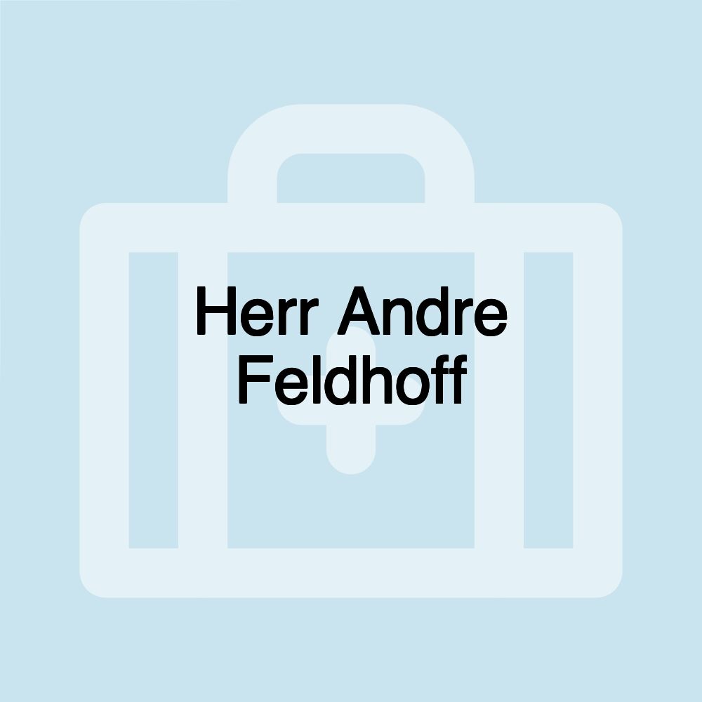 Herr Andre Feldhoff