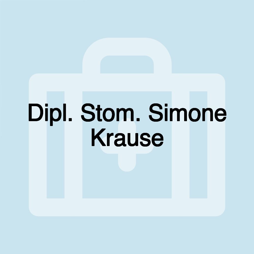 Dipl. Stom. Simone Krause