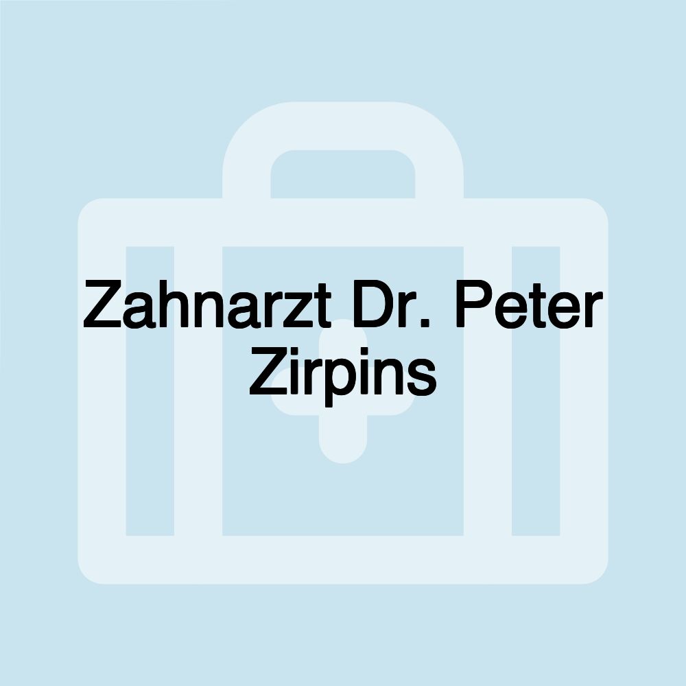 Zahnarzt Dr. Peter Zirpins